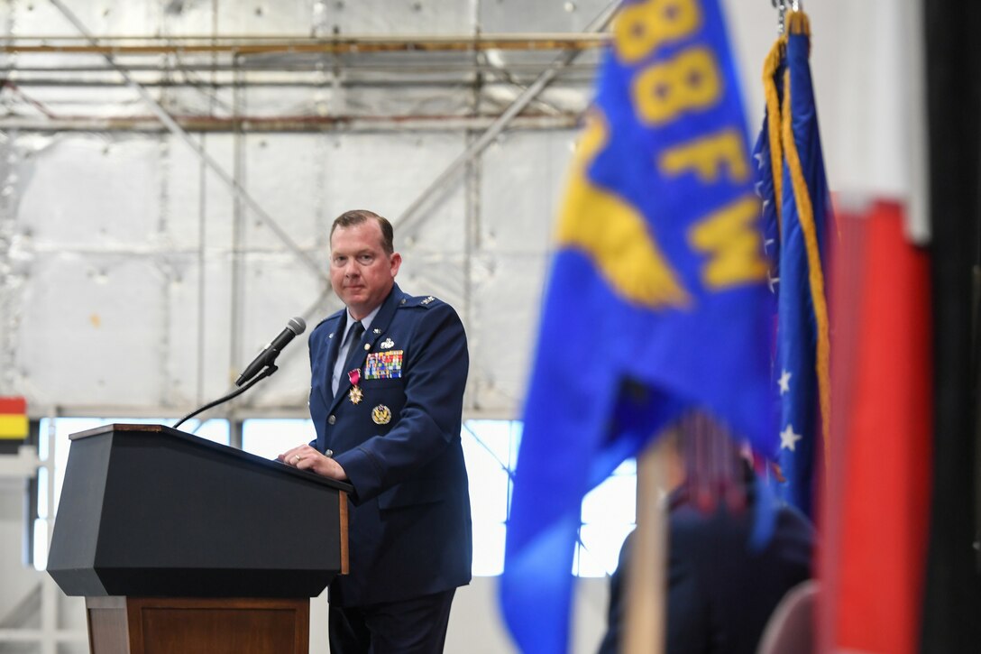 A photo of a retirement ceremony.