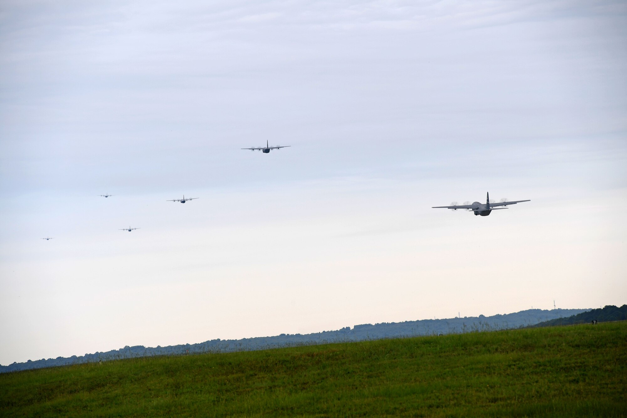 The C-130 community rewrote history July 14, successfully piloting the largest formation flight ever of C-130J Super Hercules aircraft in support of a Joint Forcible Entry exercise over Dyess Air Force Base and Big Bend, Texas.

In total, the “Herk Nation Stampede” featured a formation flight of 24 aircraft from the 317th Airlift Wing based at Dyess AFB and nine aircraft from the 19th Airlift Wing based at Little Rock AFB, Arkansas, besting the previous mark of 20 J-models set in 2013.