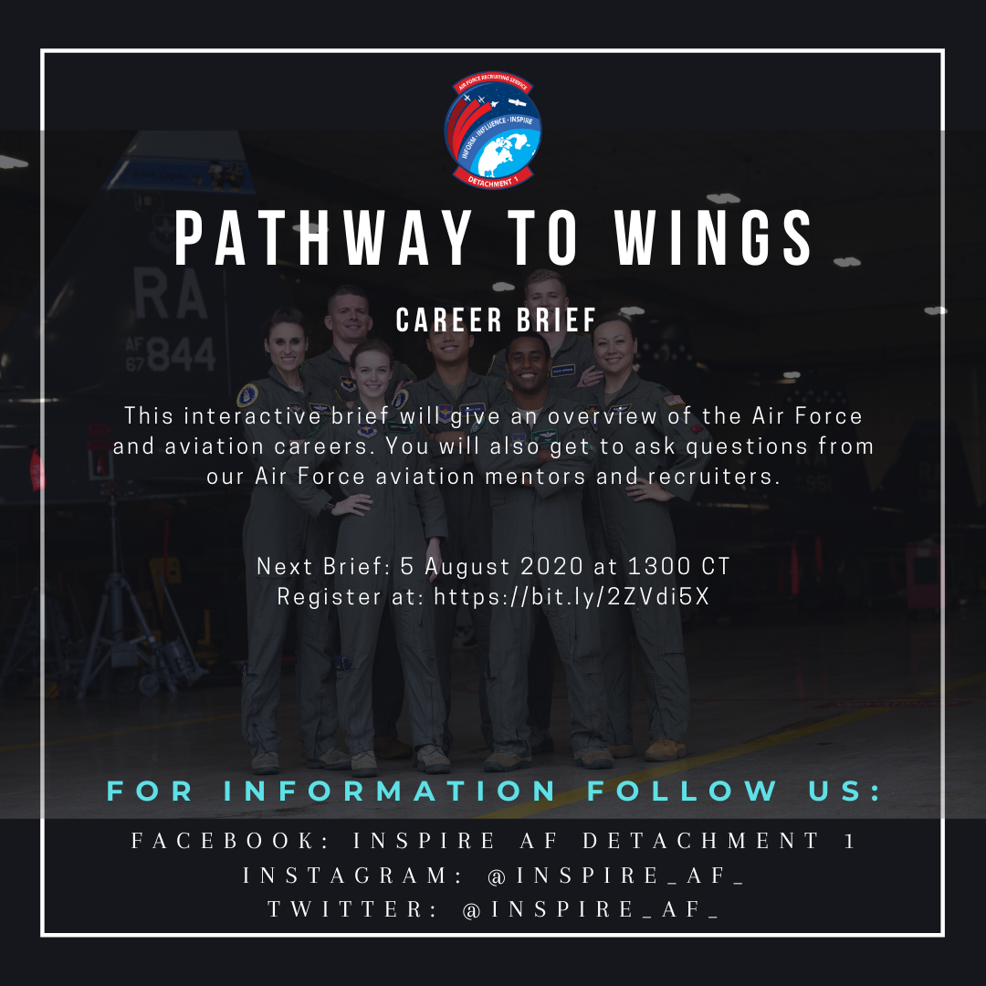 Register now for "Pathway to Wings" accessions and rated boards brief