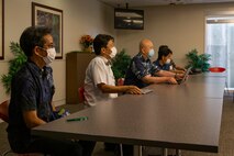 Okinawa Prefectural Government representatives met with Marine Corps Installations Pacific leadership and medical health professionals to discuss COVID-19 related information on Camp Foster Naval Hospital, July 15, 2020.