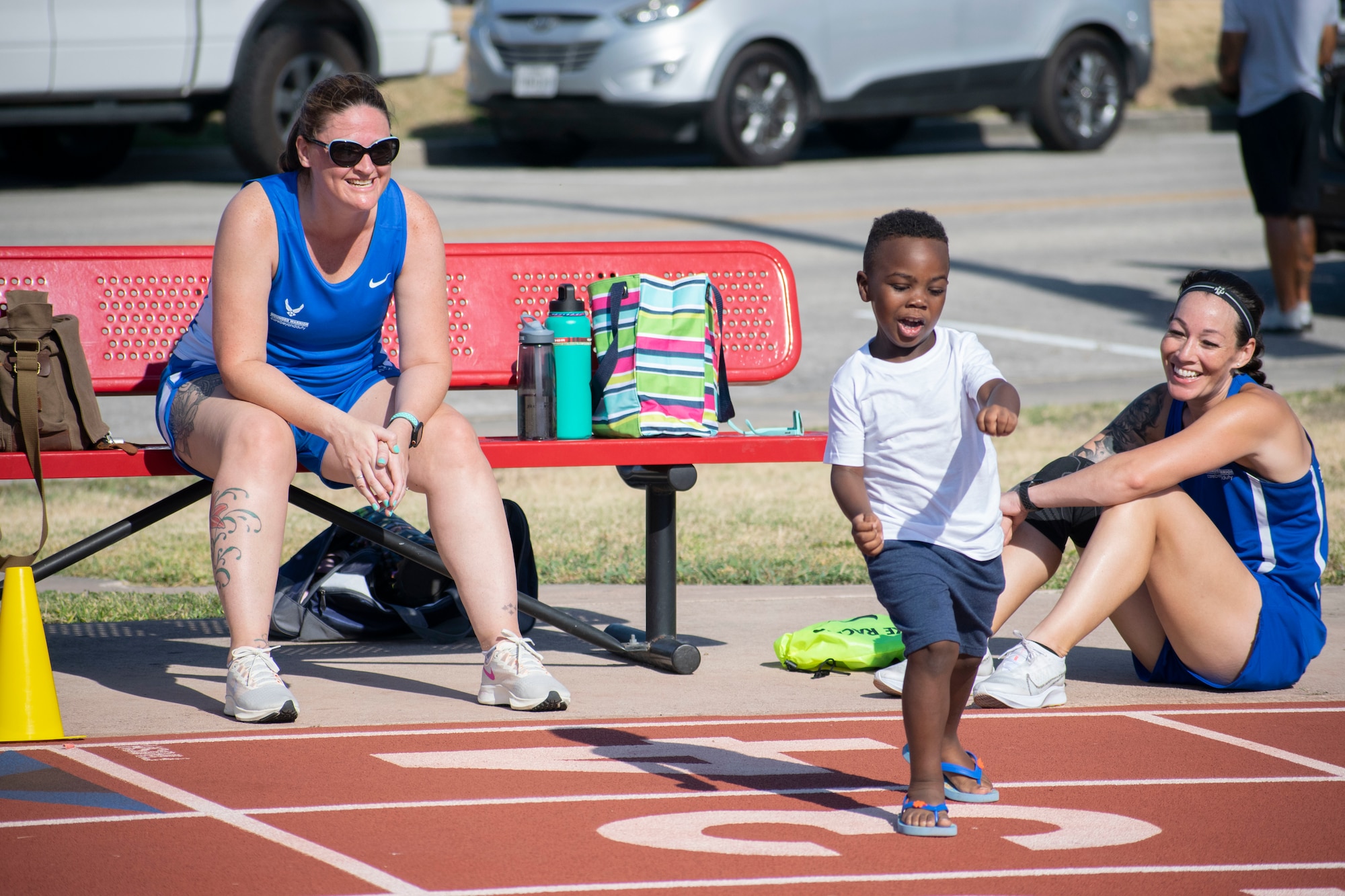 They do this through live virtual events on social media and have begun holding competitive events like this one for athletes to stay engaged with adaptive sports and with the staff of AFW2. (U.S. Air Force Photo by Shawn Sprayberry).