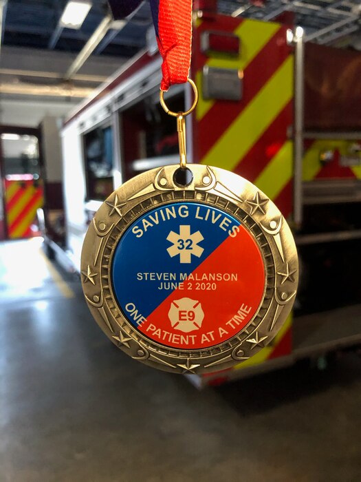 Photo shows medallion