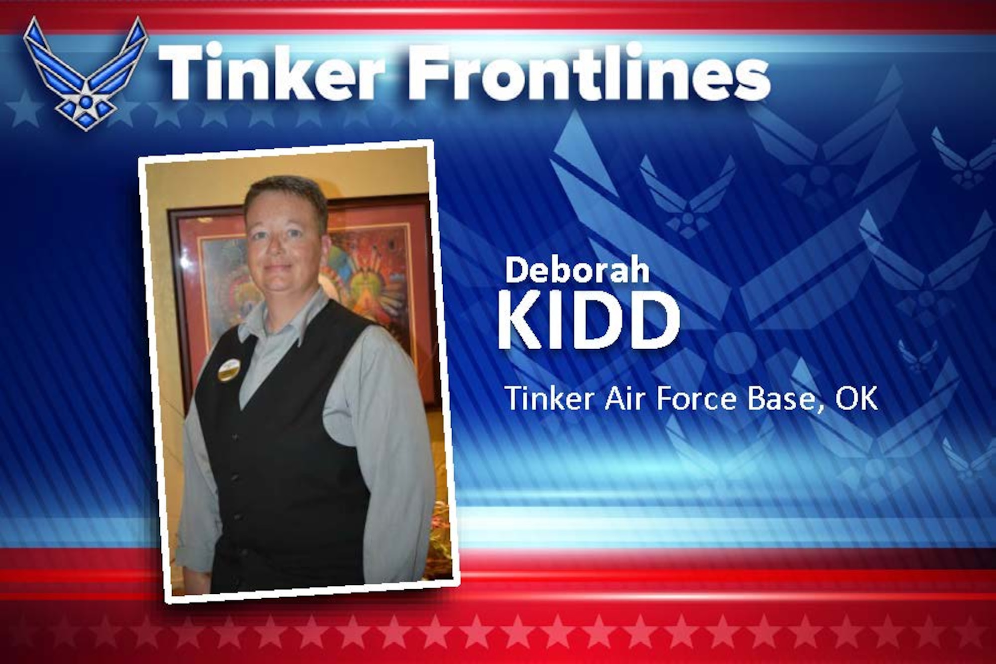 Deborah Kidd is the Quality Assurance manager at Indian Hills Inn. (Air Force photo by April McDonald)