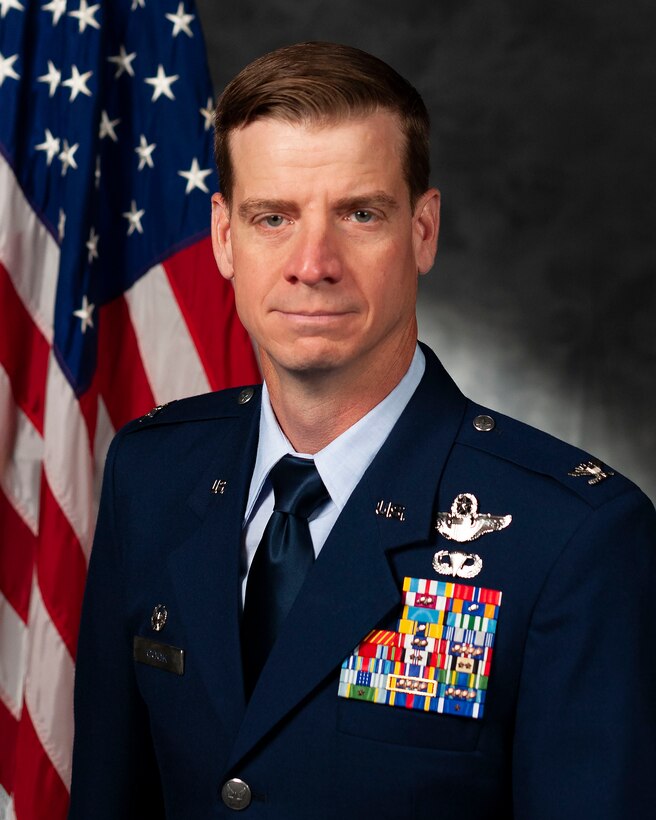 Official photo of Lt. Col. Russell Cook