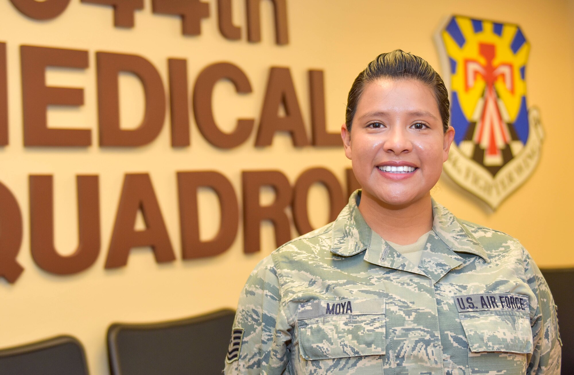 The July 944th Fighter Wing Warrior of the Month is Tech. Sgt. Roxanna Moya, 944th Medical Squadron medical technician.