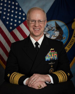 Vice Adm. Daryl Caudle, commander, Submarine Force Atlantic, official portrait.