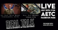 graphic with pictures of Lt Gen Webb and Maj Dan Walker