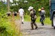 The 35th Civil Engineer Squadron and Japan Air Self-Defense Force Airmen equivalent, work together to replace deteriorating high voltage overhead lines at Draughon Range in Misawa, Japan, July 15.