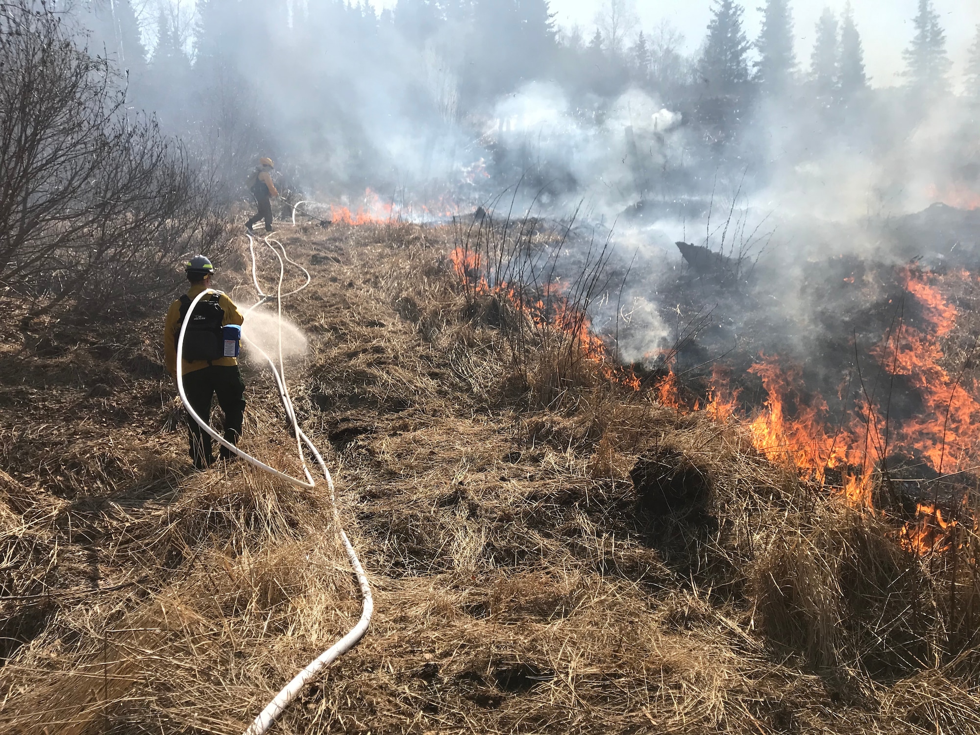 The Air Force Civil Engineer Center’s Wildland Fire Branch hasn’t let the COVID-19 pandemic stop it from protecting Airmen and their families as well as wildlife during this year’s severe fire season.