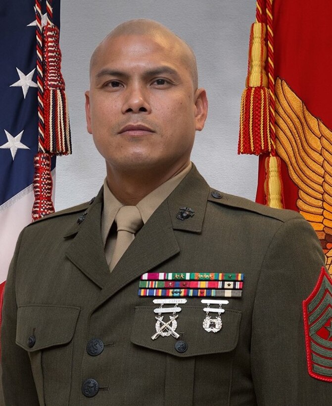 SgtMaj Abelardo V. Dominguez, Recruiting Station Portland Sergeant Major, 12th Marine Corps District.