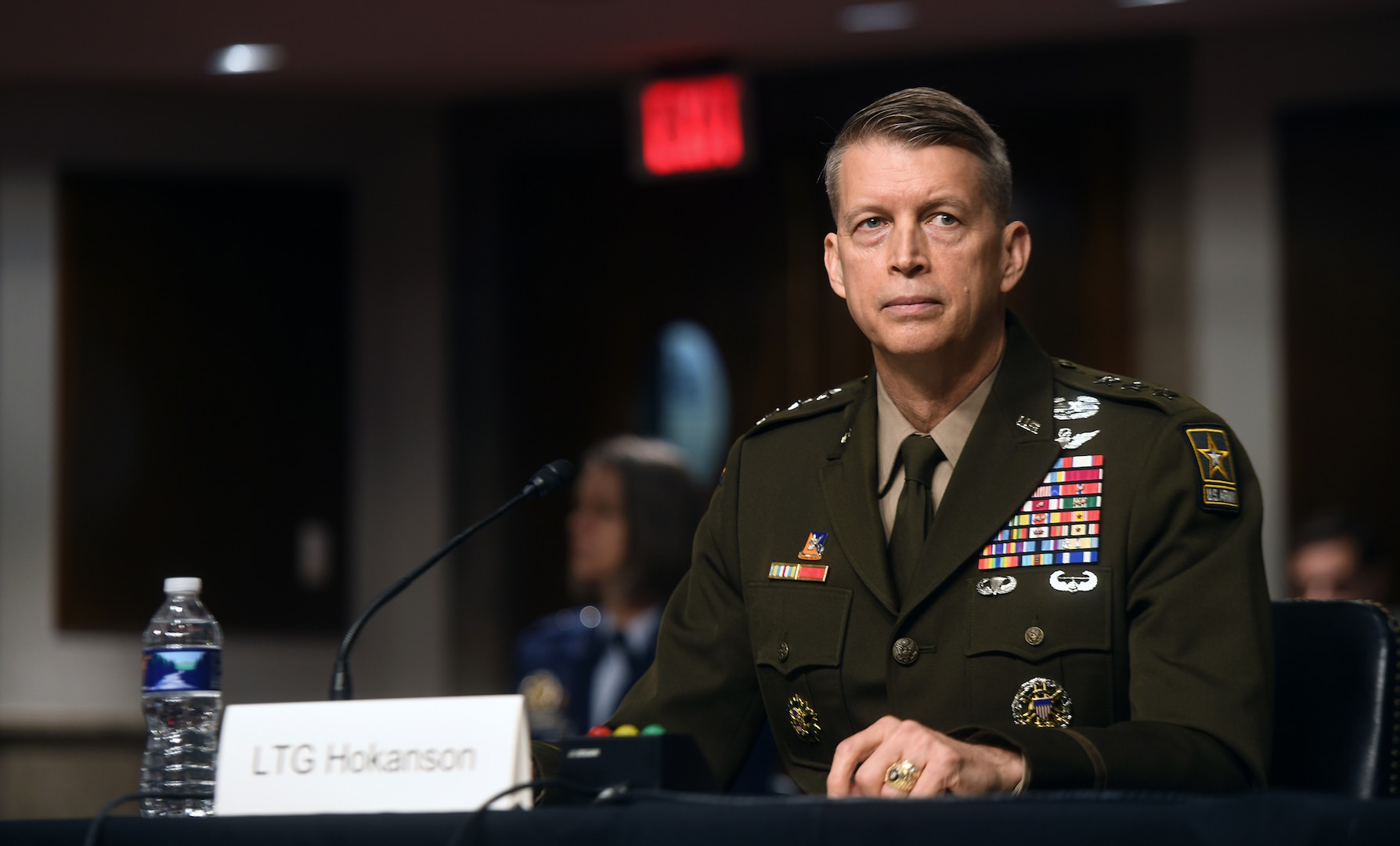 Army Lt. Gen. Daniel Hokanson testifies before the U.S. Senate Committee on Armed Services at a confirmation hearing for his appointment to the grade of general and to be chief of the National Guard Bureau, Dirksen Senate Office Building, Washington, D.C., June 18, 2020. Hokanson was confirmed by the Senate July 20, 2020.