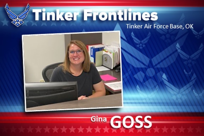 Gina Goss, a management assistant in the 424th Supply Chain Management Squadron, has been in civil service for one year.