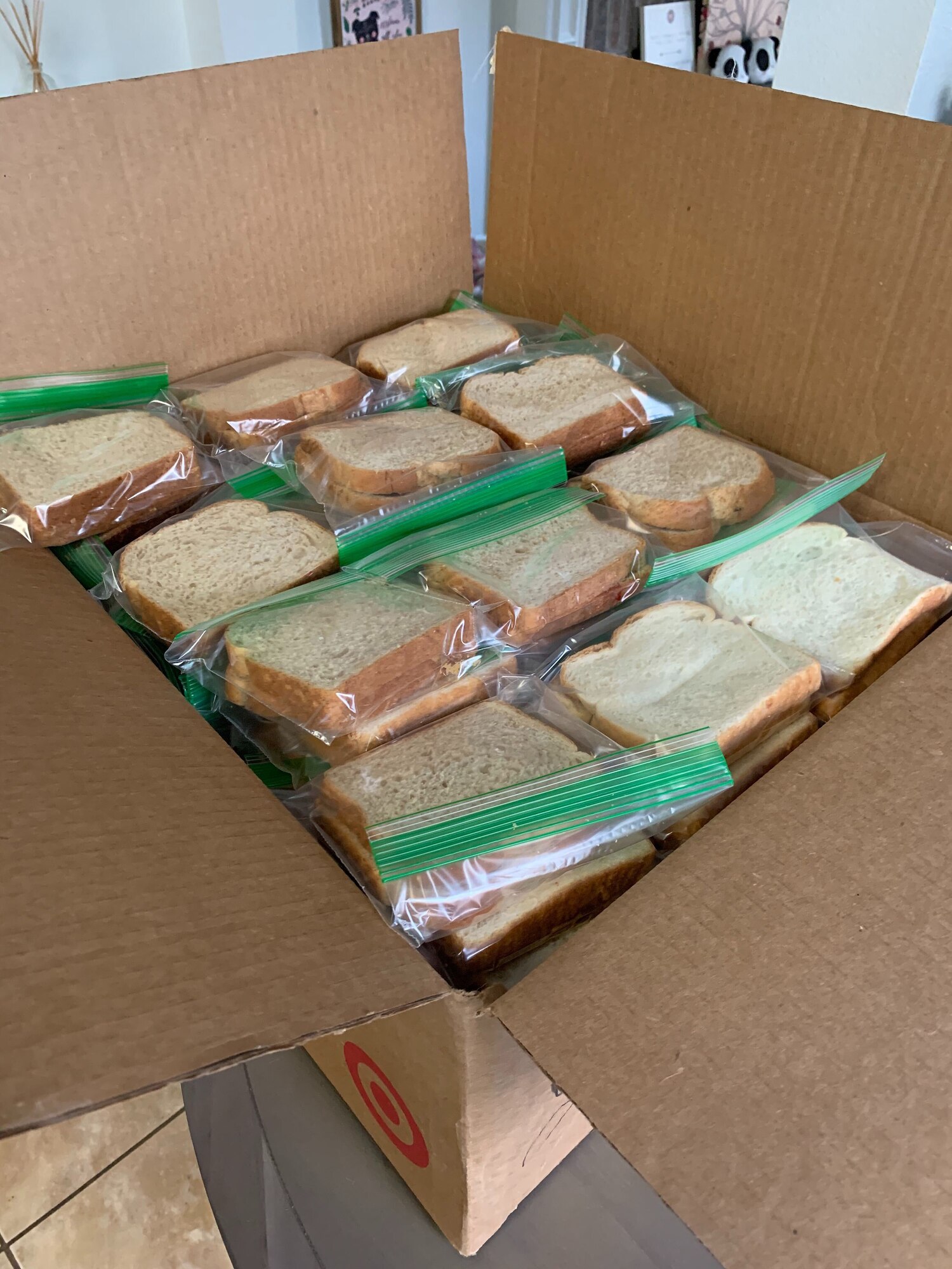 Reserve Citizen Airmen from the 23rd Intelligence Squadron donated more than 1,000 peanut butter and jelly sandwiches in the last month to local San Antonians in need.