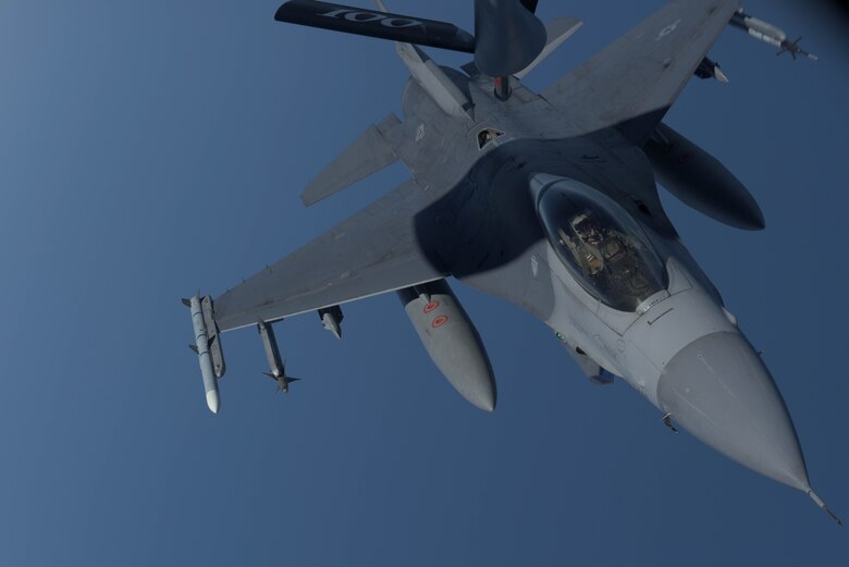 Military aircraft flying over the Black Sea.