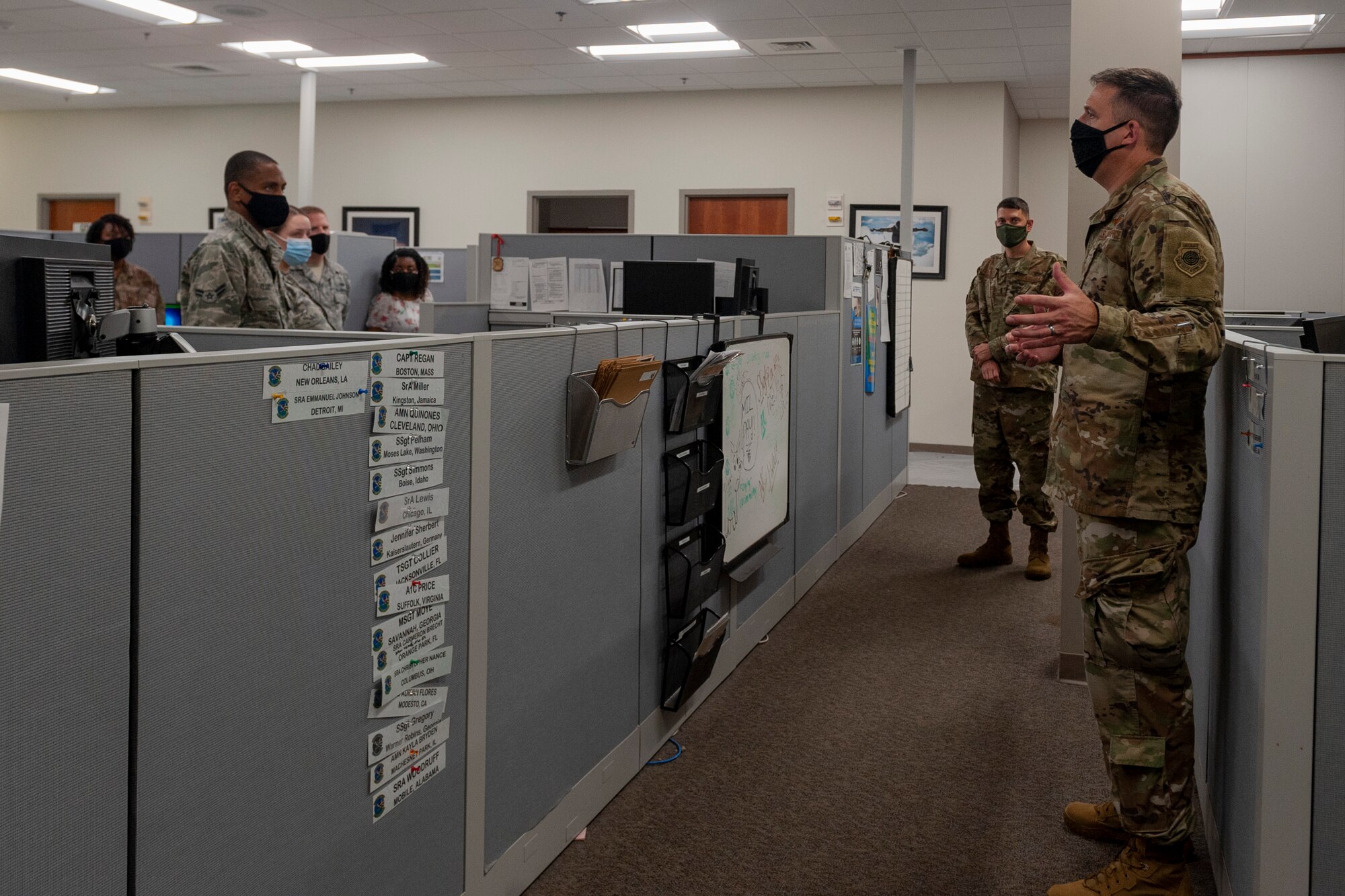 Photo of Col. Walls making remarks