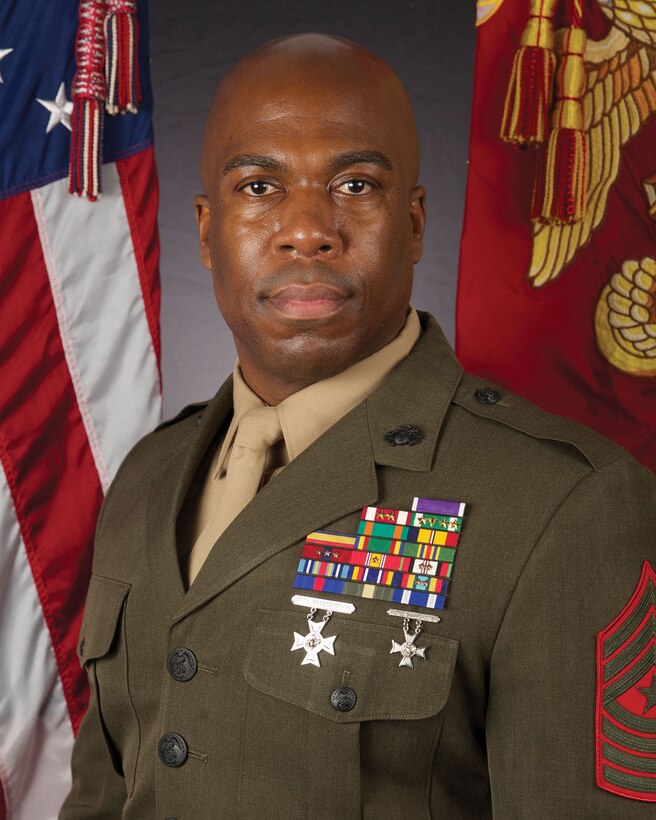 Command board photo for Sgt. Maj. Frank. O. Robinson.
