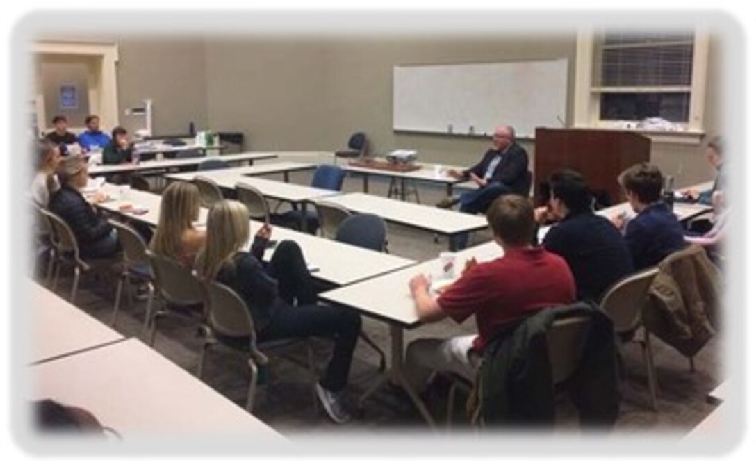 TNTCX Deputy, Mr. Mike Fedoroff speaks with University students about USACE work with Tribes