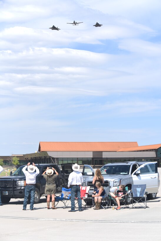 spectators watching aircraft