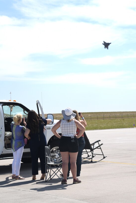 spectators watching aircraft