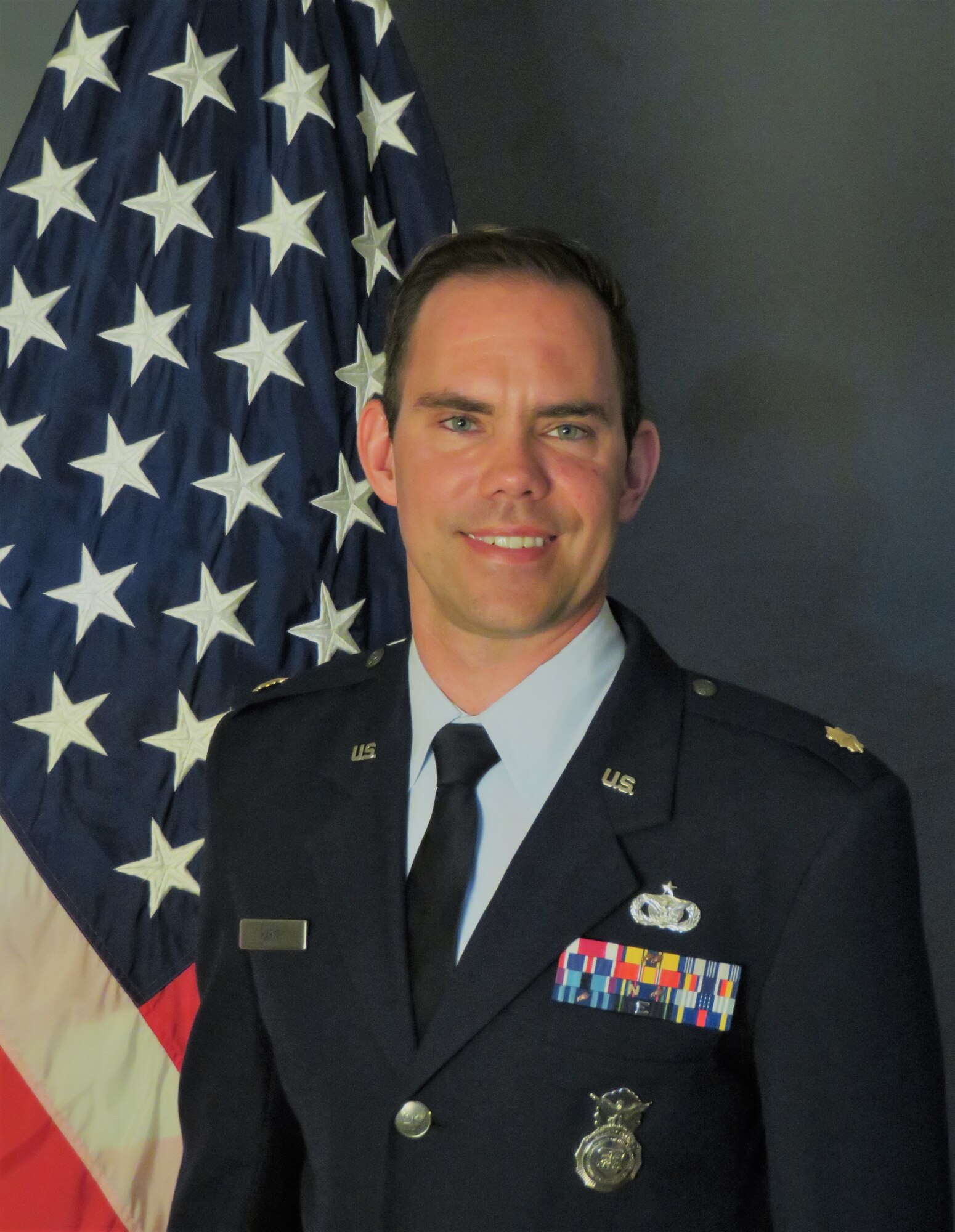 Thule's 821st Security Forces Squadron welcomed Maj. Chandler Harms, commander, and Chief Master Sgt. Robert Graves, security forces manager, during a ceremony June 25 at Thule AB, Greenland. (U.S. Air Force official photos)