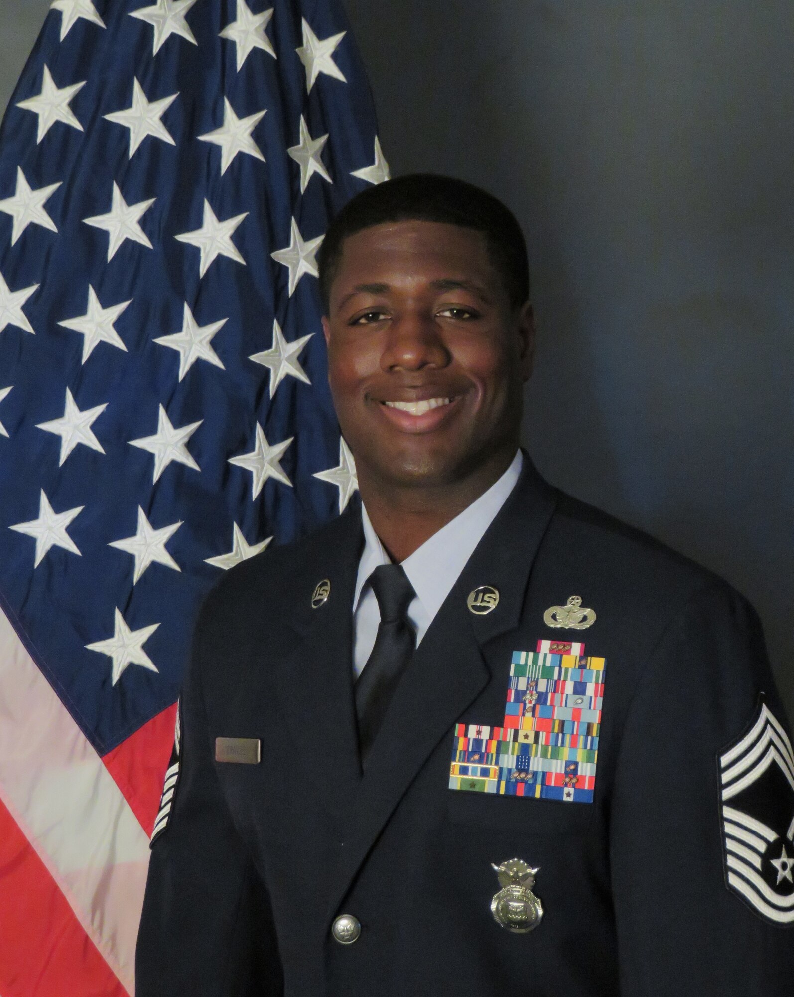 Thule's 821st Security Forces Squadron welcomed Maj. Chandler Harms, commander, and Chief Master Sgt. Robert Graves, security forces manager, during a ceremony June 25 at Thule AB, Greenland. (U.S. Air Force official photos)