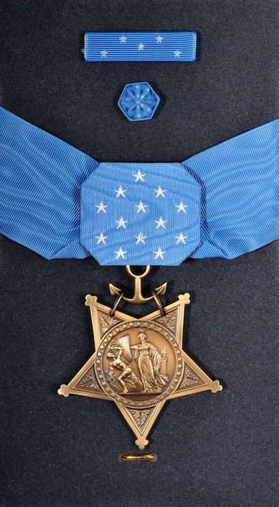 Photo of medal honor for Edward Byers