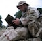 Murphy on his tour, reading a book on his break