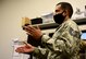 An Airmen speaks to his coworkers at Creech Air Force Base, Nevada.