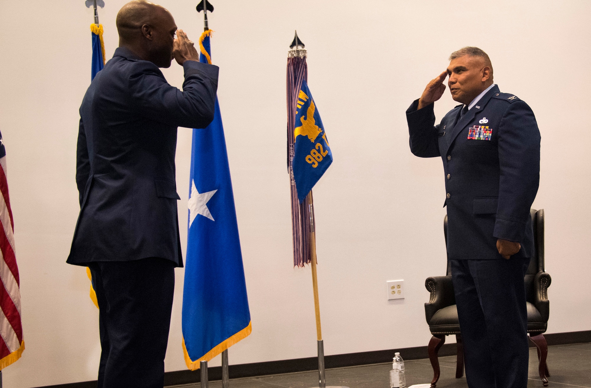 Col. Anthony Puente relinquishes command of 982nd TRG