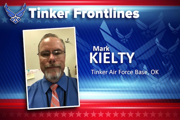 Mark Kielty is a management analyst in the Air Force Sustainment Center Director of Staff Operations office.