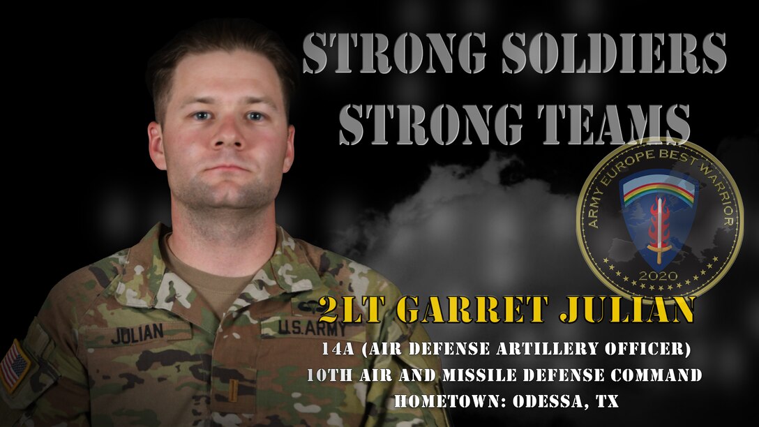 U.S. Army Europe Best Warrior 2020 Competitor: 2nd Lt. Garret Julian
