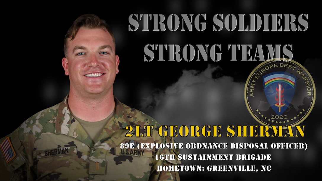 U.S. Army Europe Best Warrior 2020 Competitor: 2nd Lt. George Sherman