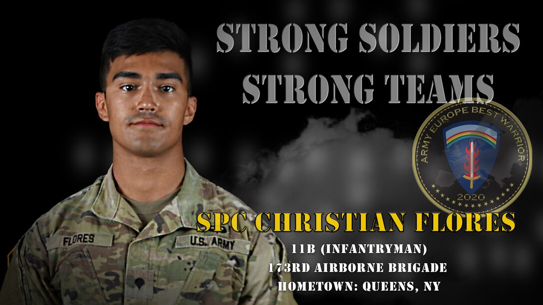 U.S. Army Europe Best Warrior 2020 Competitor: Spc. Christian Flores