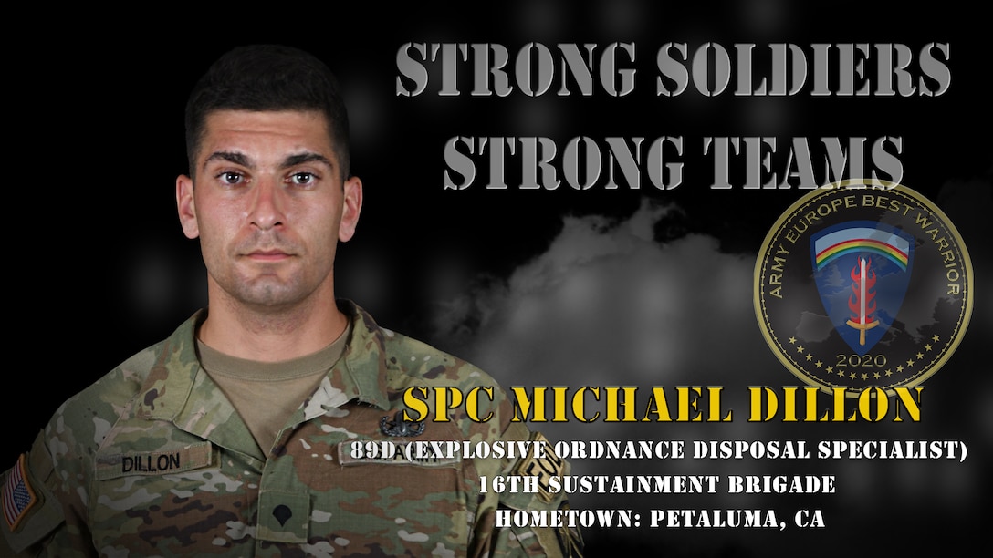 U.S. Army Europe Best Warrior 2020 Competitor: Spc. Michael Dillon