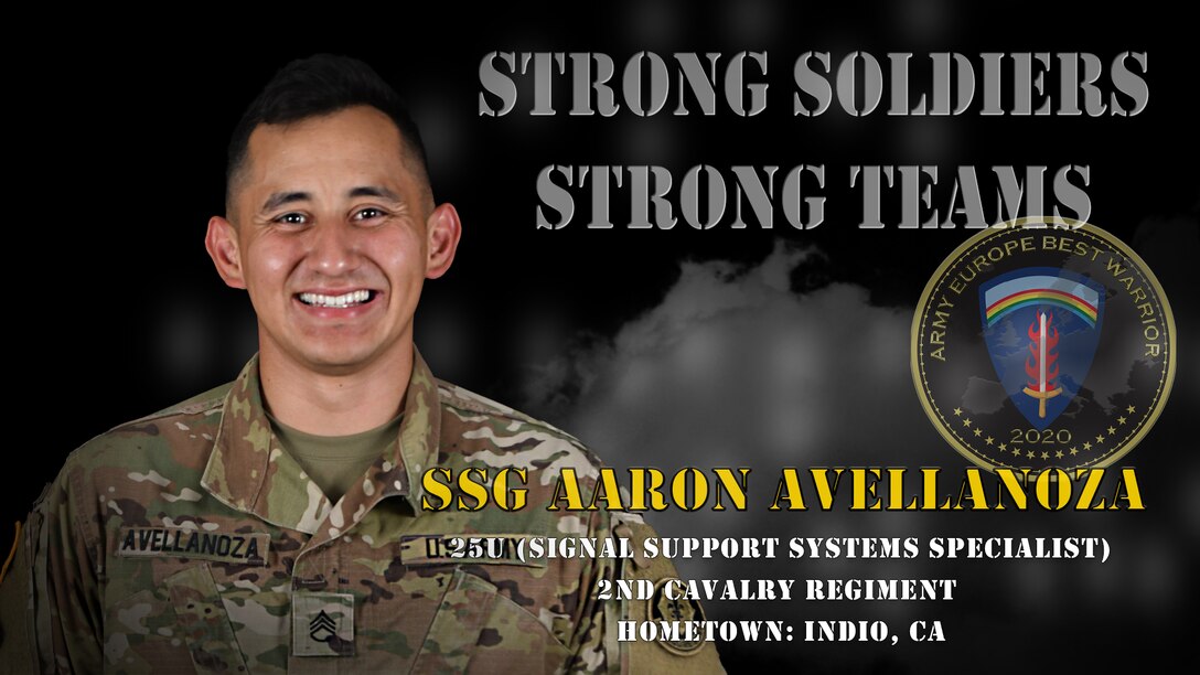 U.S. Army Europe Best Warrior 2020 Competitor: Spc. Aaron Avellanoza