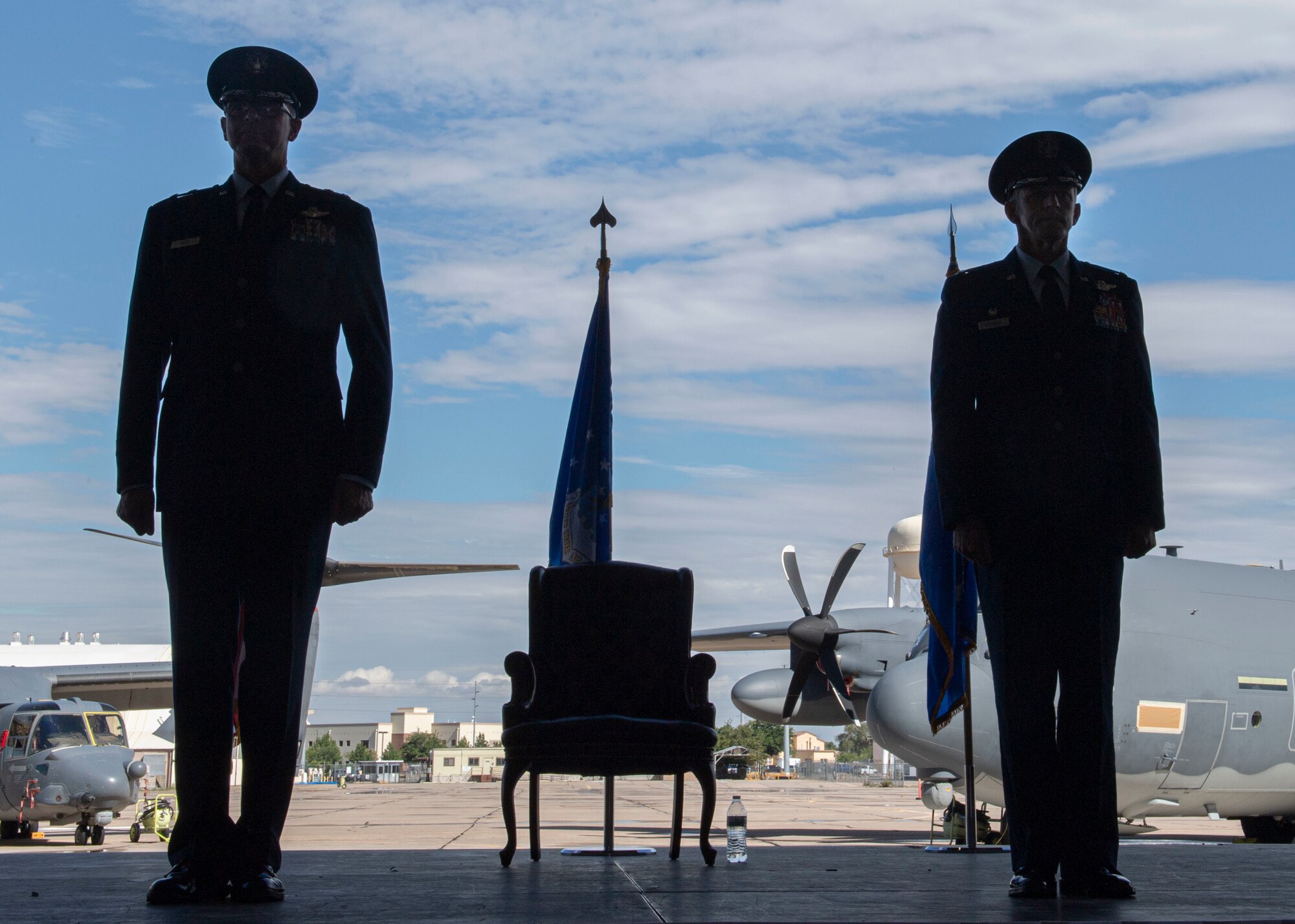 58th SOW change of command ceremony.