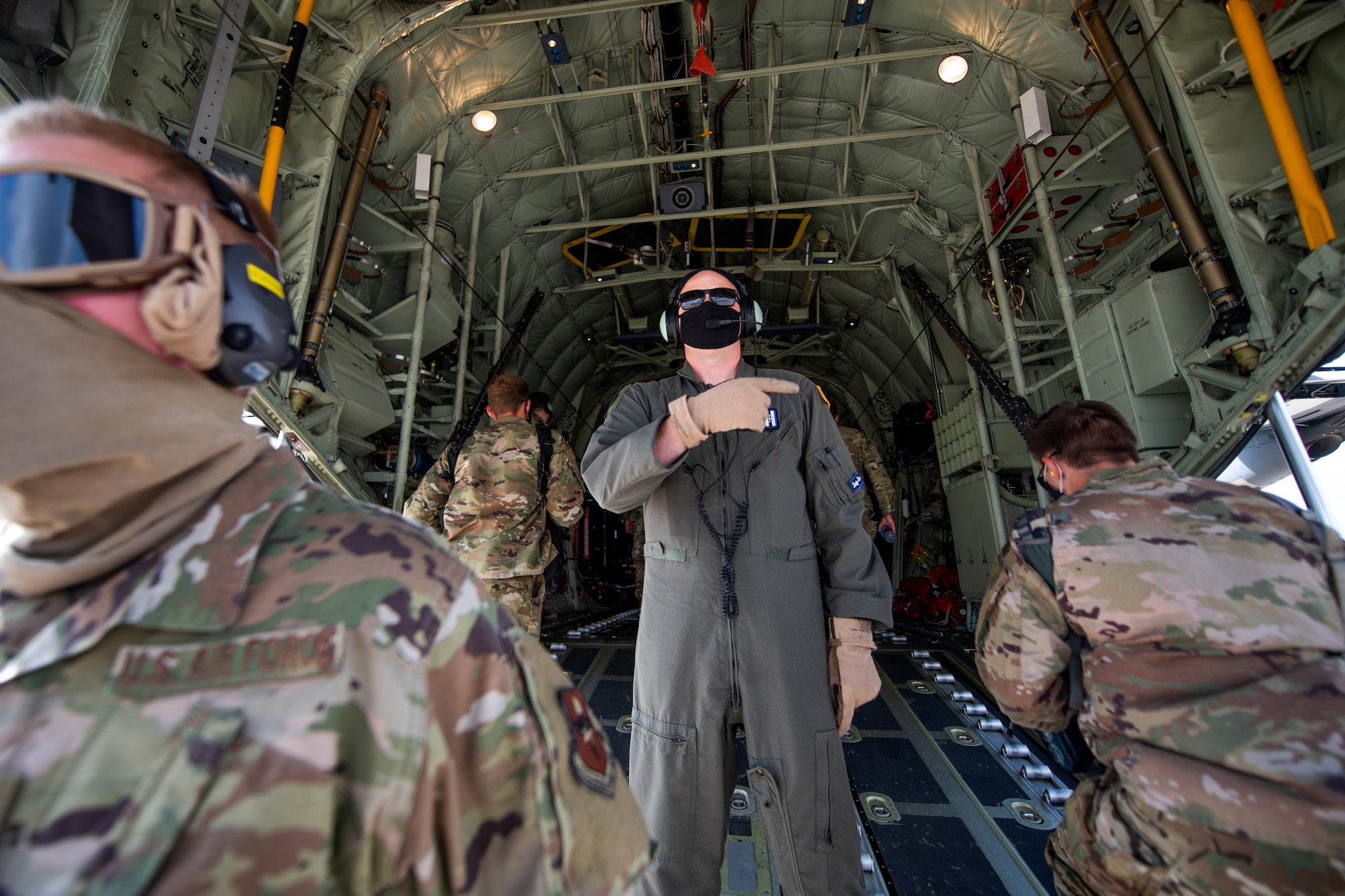 In an effort to protect and sustain the Air Education and Training Command’s student pipeline, the 314th AW flew 27 Airmen in technical training from Kelly Field, Texas, to Ft. Benning, Georgia.