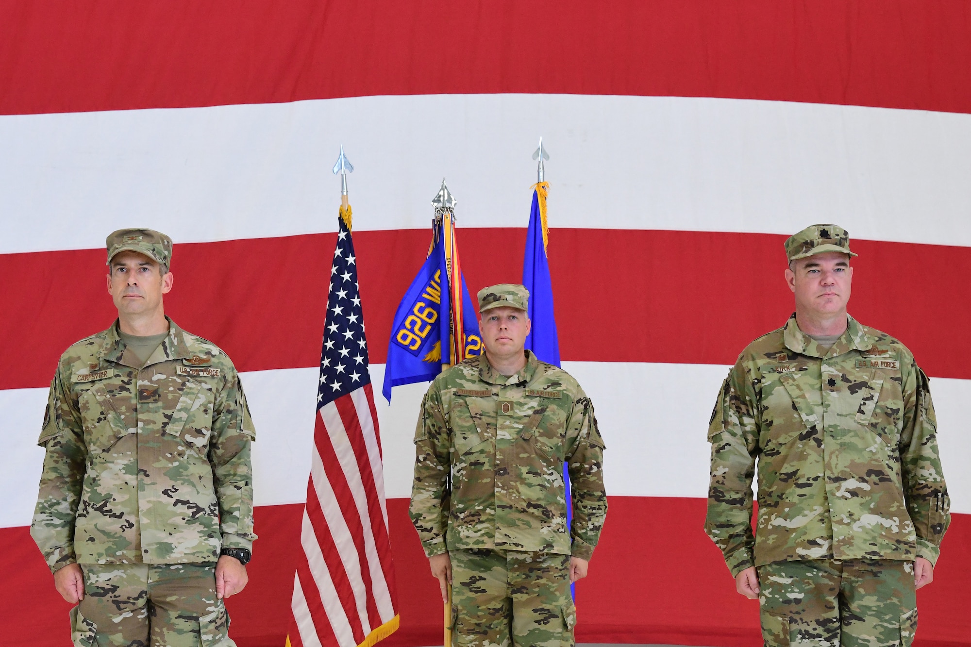 Lt. Col. Michael Kirk assumed command of the 926th Security Forces Squadron, during a modest Assumption of Command ceremony, June 24, 2020, at Nellis Air Force Base, Nevada.