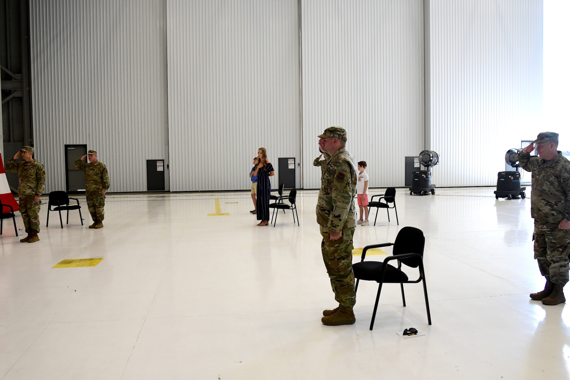 — Lt. Col. Michael Kirk assumed command of the 926th Security Forces Squadron, during a modest Assumption of Command ceremony, June 24, 2020, at Nellis Air Force Base, Nevada.