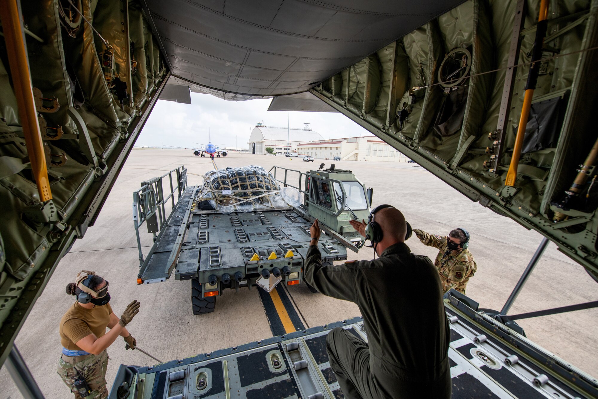 In an effort to protect and sustain the Air Education and Training Command’s student pipeline, the 314th AW flew 27 Airmen in technical training from Kelly Field, Texas, to Ft. Benning, Georgia.