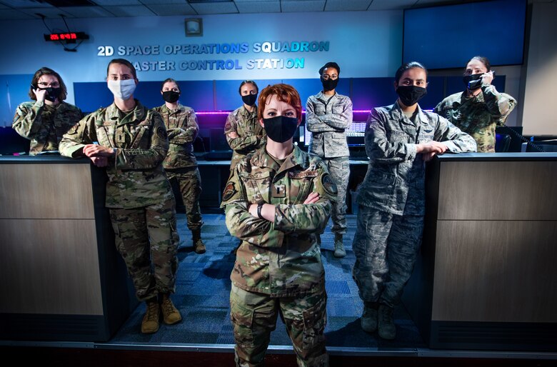 The women of the 2nd Space Operations made history as the first ever all-female space operations crew July 23, 2020, at Schriever Air Force Base, Colorado. The crew gained satellite control acceptance of SVN-76, officially adding another satellite to the GPS program. (U.S. Air Force photo by Dennis Rogers and Kathryn Calvert)