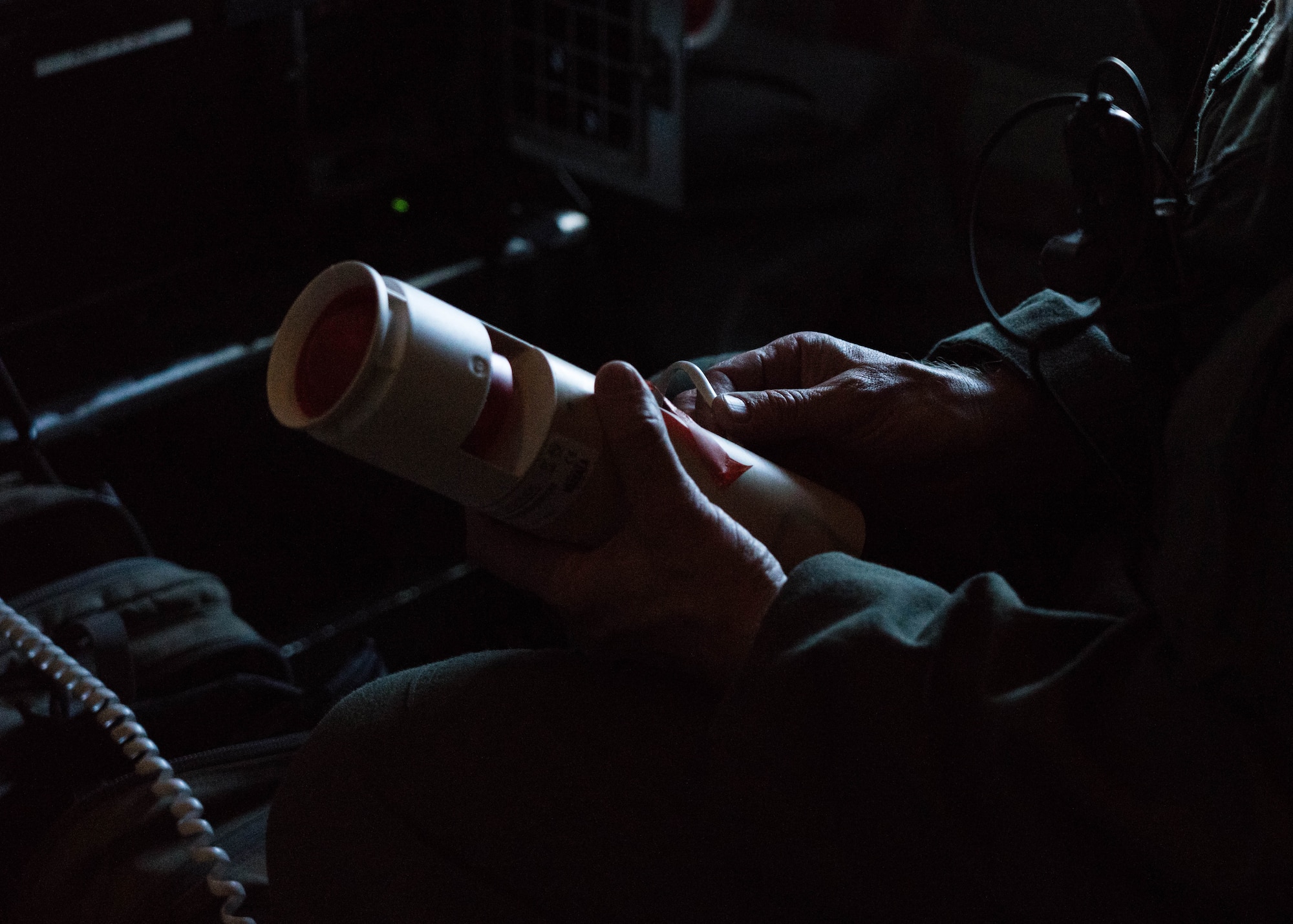 Air Force Reserve Hurricane Hunters use dropsondes to collect weather data such as wind speed, wind direction, pressure and temperature. Several of these were dropped into Hurricane Douglas July 24, 2020, The data the Air Force Reserve Hurricane Hunters collect is send to the Central Pacific Hurricane Center to assist with their forecasts. The 53rd Weather Reconnaissance Squadron, assigned to the 403rd Wing at Keesler Air Force Base, Mississippi, departed July 22 and started conducting operations out of Barbers Point Kapolie Airport, Hawaii, July 24, 2020. (U.S. Air Force photo by Lt. Col. Marnee A.C. Losurdo)