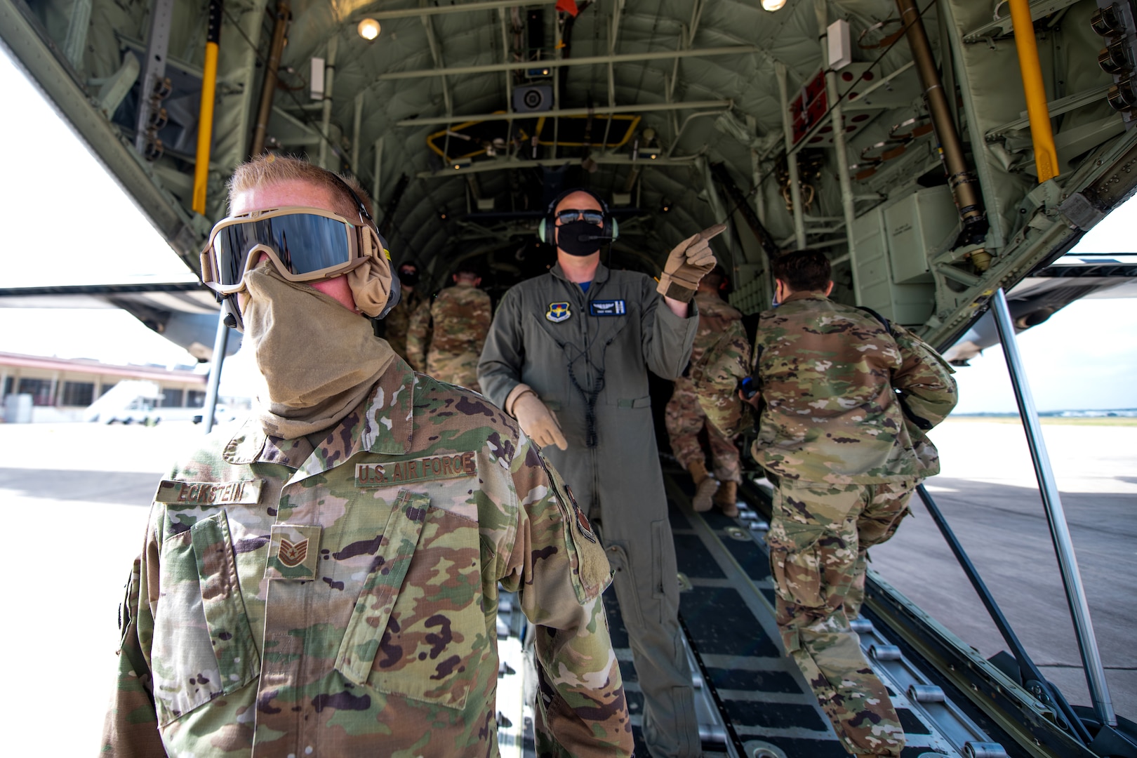 In an effort to protect and sustain the Air Education and Training Command’s student pipeline, the 314th AW flew 27 Airmen in technical training from Kelly Field, Texas, to Ft. Benning, Georgia.