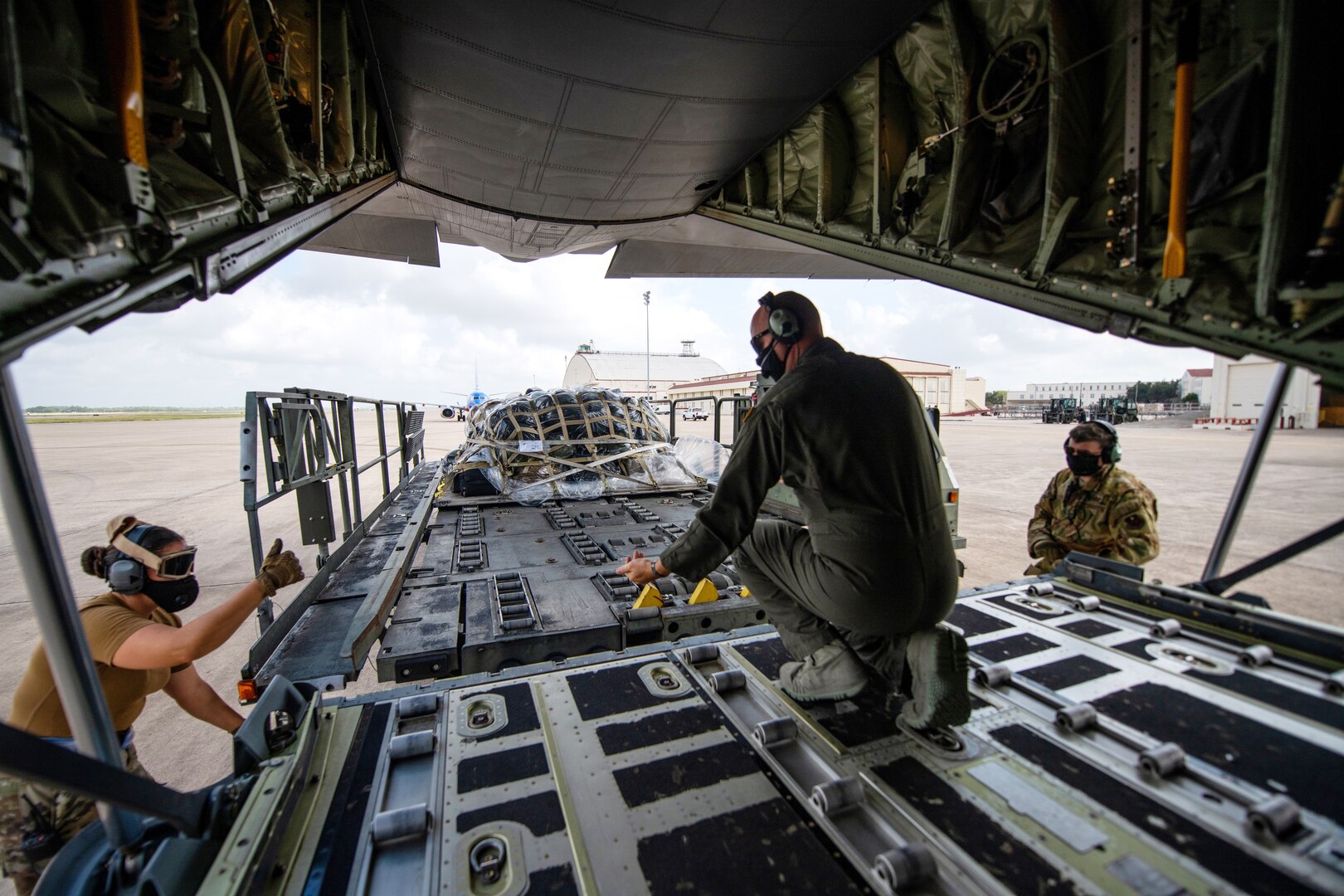 In an effort to protect and sustain the Air Education and Training Command’s student pipeline, the 314th AW flew 27 Airmen in technical training from Kelly Field, Texas, to Ft. Benning, Georgia.