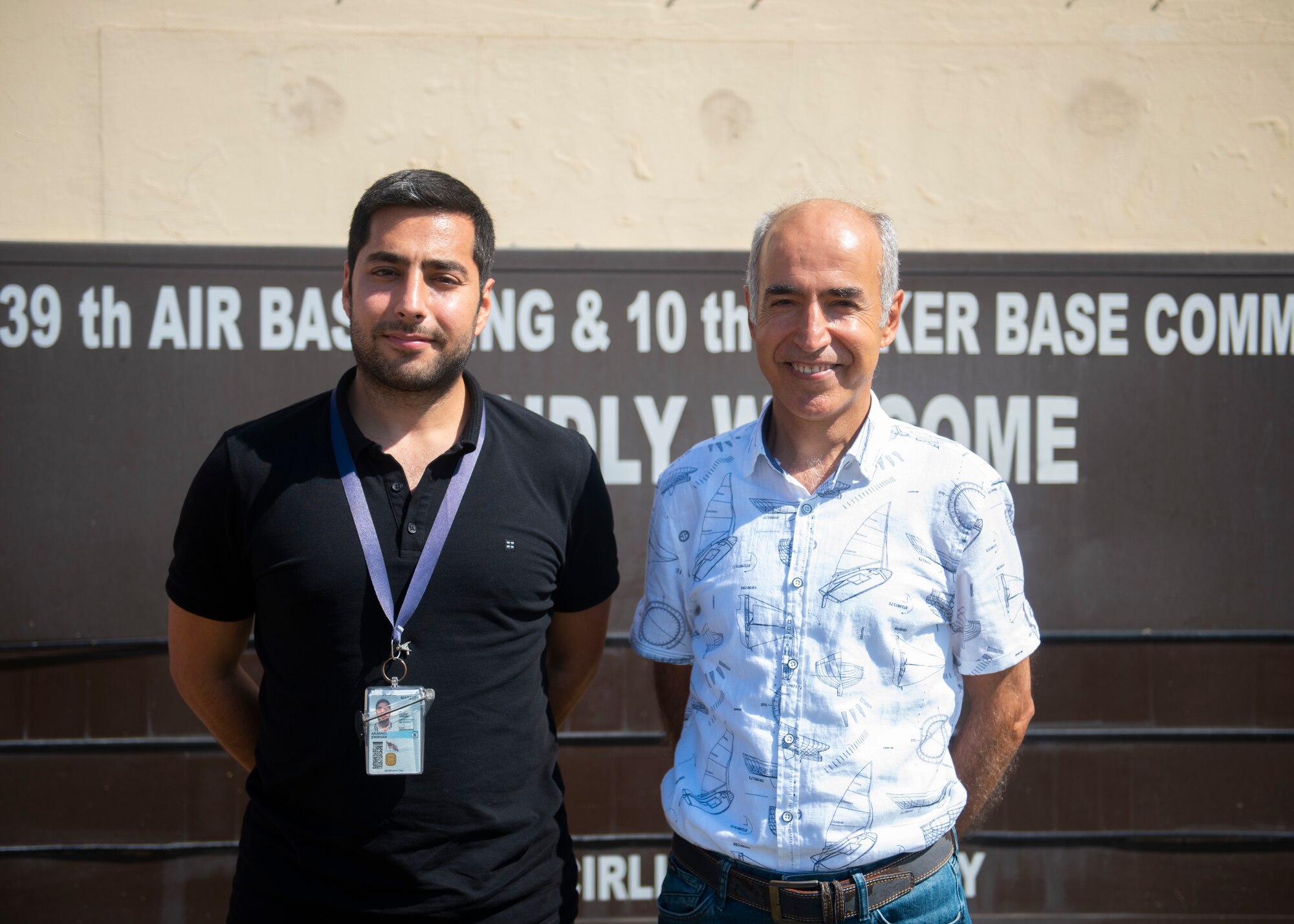 Photo of two Turkish civilian translators