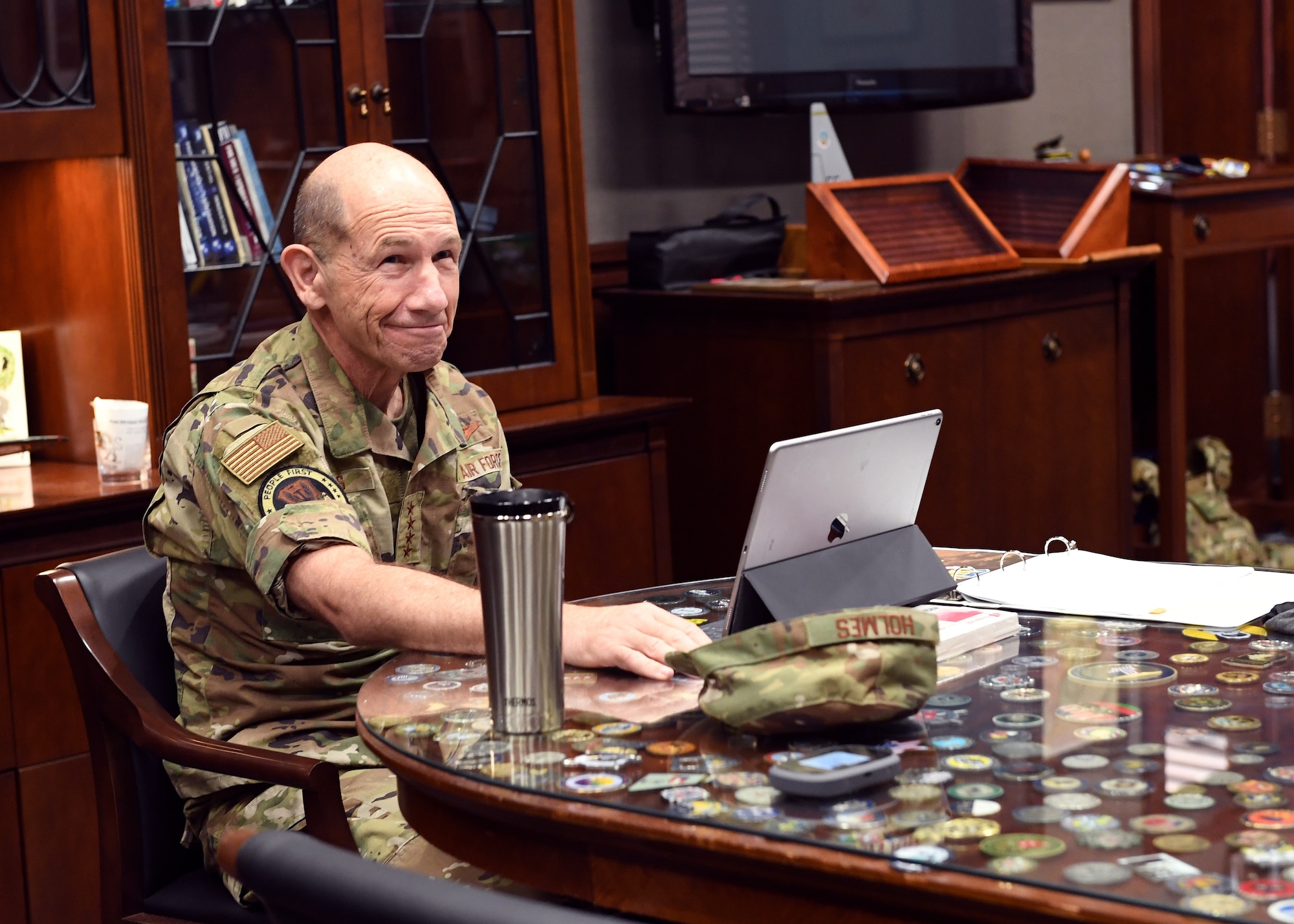 General Holmes is surprised by the invitation for the Order of the Sword