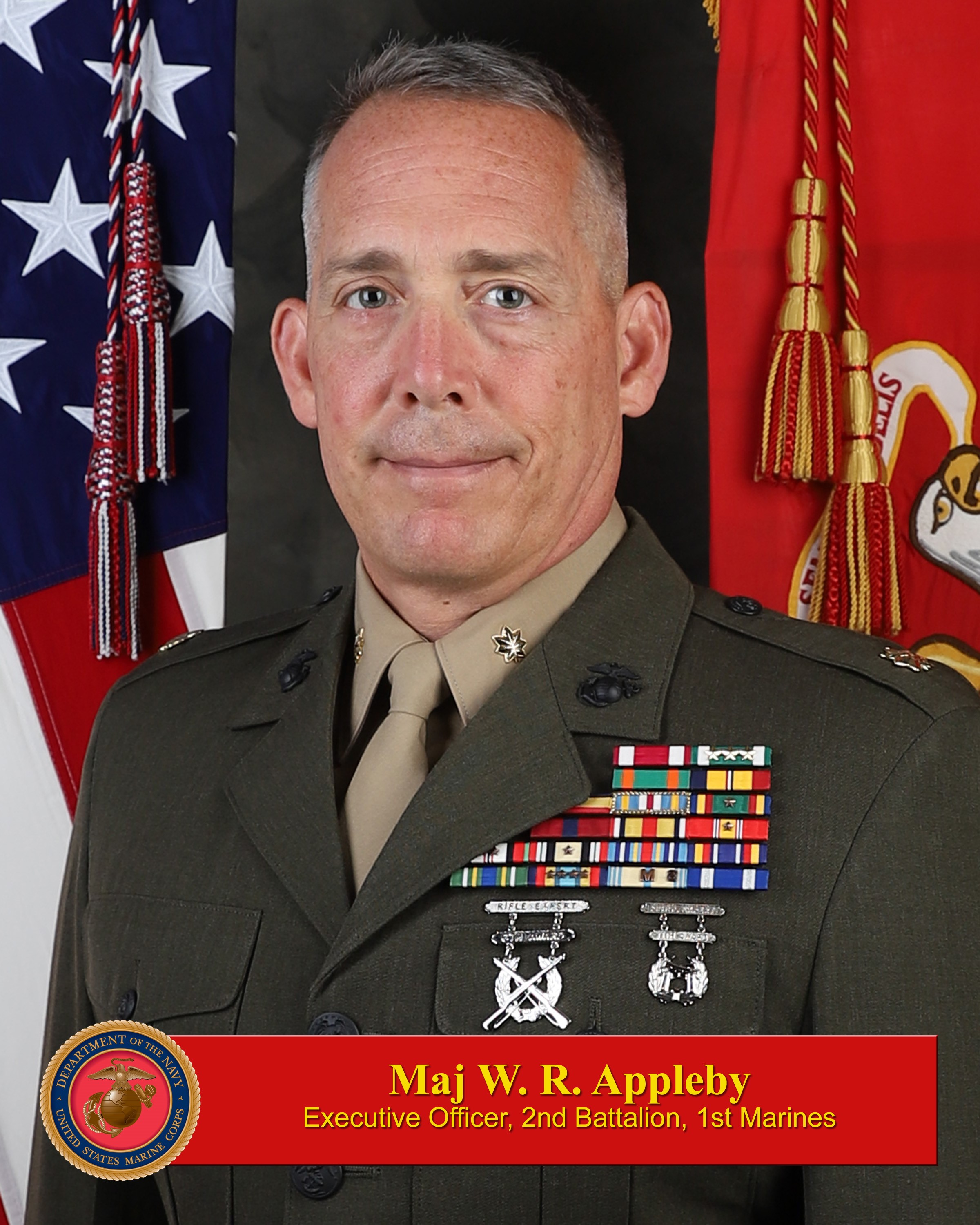 Maj. William R. Appleby > 1st Marine Division > Biography