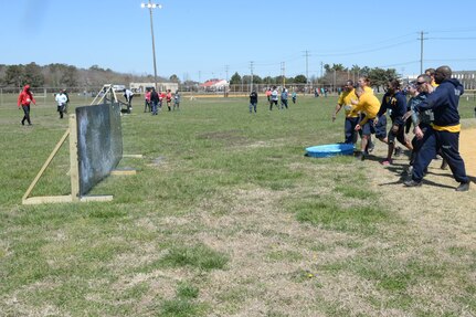 Sailors, Marines and civilians from Naval Air Station Oceana and Dam Neck Annex tenant commands participate in the 2nd Annual Sexual Assault Awareness and Prevention Challenge Run hosted by Tactical Training Group Atlantic SAPR Team.