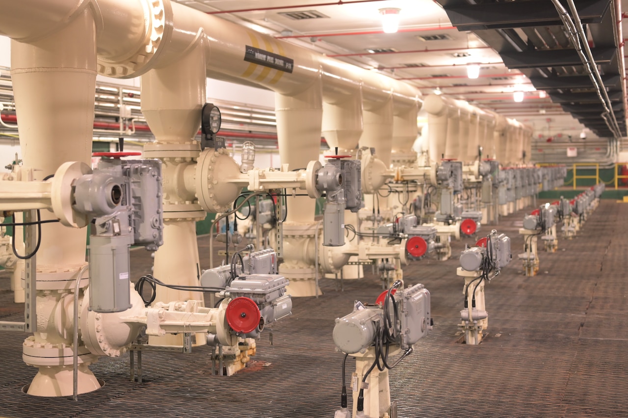 The Red Hill Underground Fuel Storage Facility pump room.