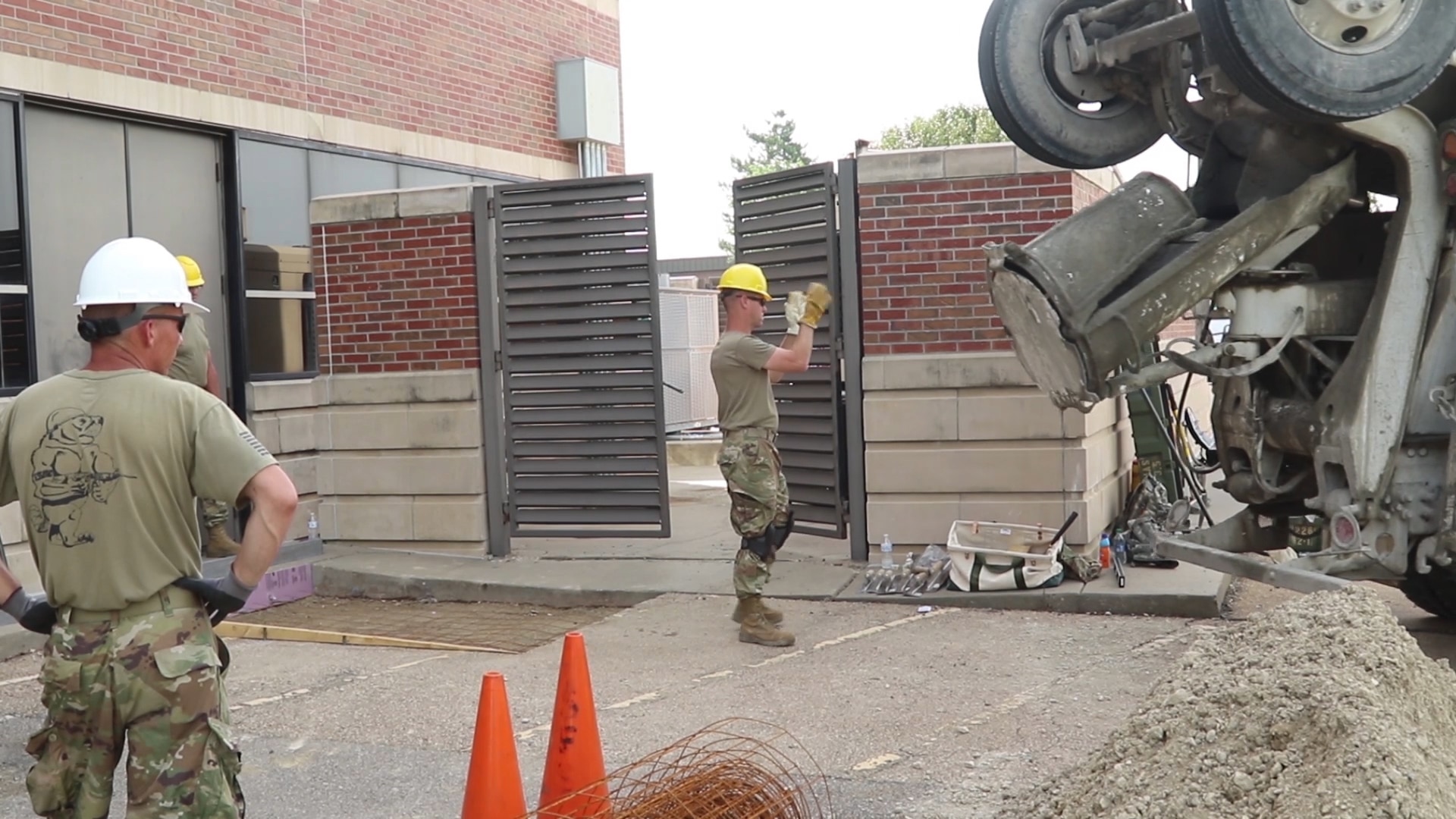 Soldiers with 2nd Platoon, Detachment 1, 226th Engineer Company out of Pittsburg, Kansas, used their skills during annual training to complete several construction projects at Forbes Field Air Force Base in Topeka for two weeks in July.
